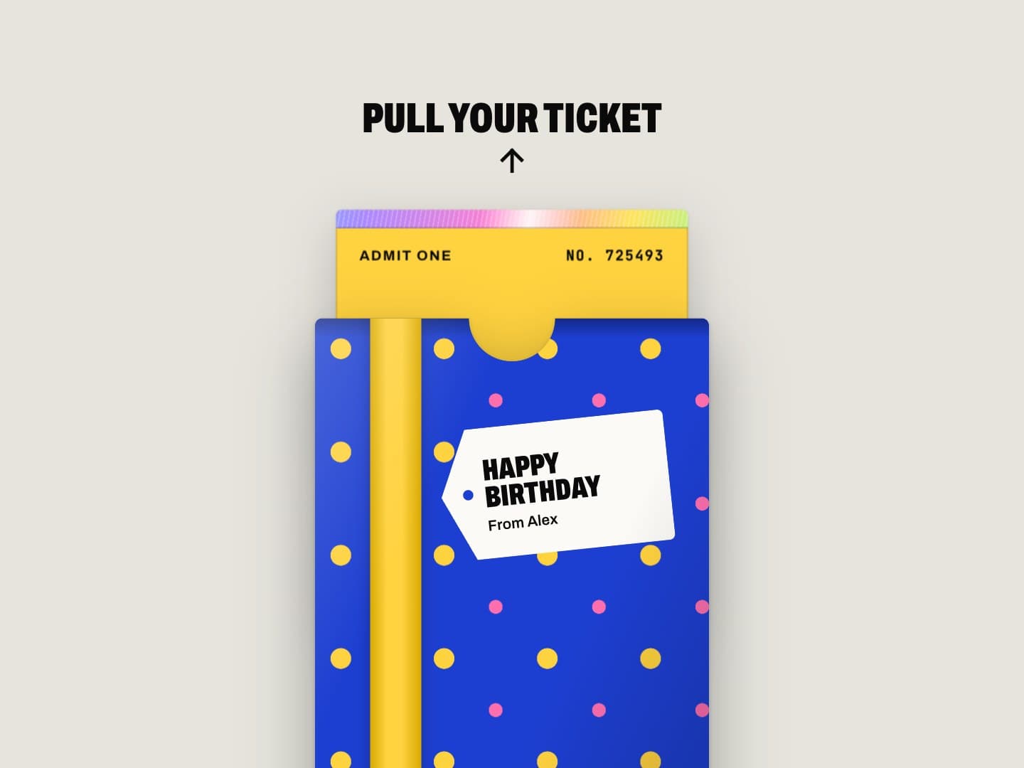 Surprise ticket gift reveal, screenshot 5 of 5